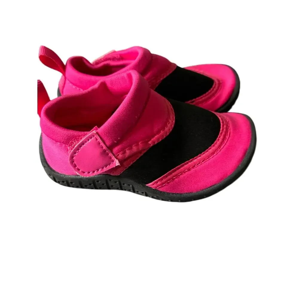 Destination Holiday Girls Pink Black Water Shoes Toddler Girls Size 6